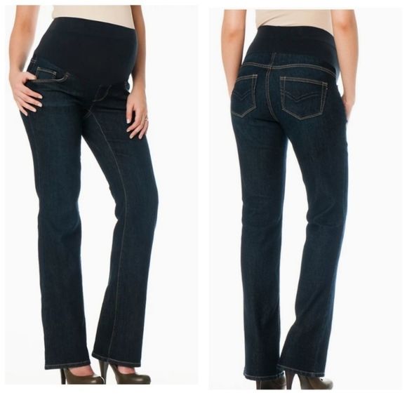 Oh Baby Mid Belly Bootcut Maternity Jeans - Picture 1 of 9